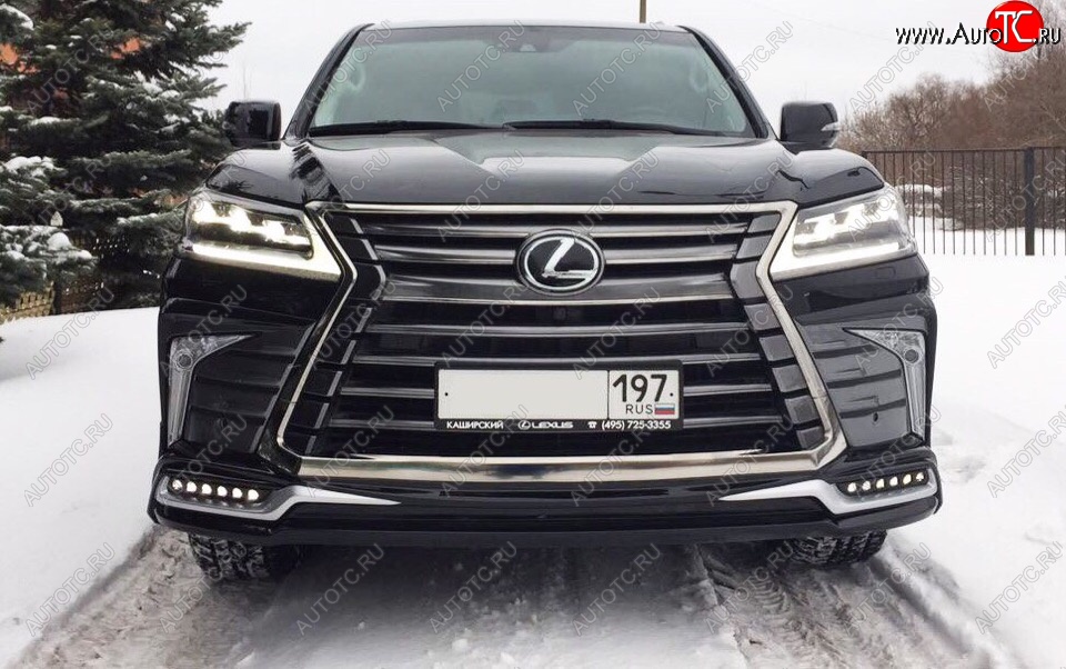 15 199 р. Дневные ходовые огни в накладку бампера Автократ Автократ  Lexus LX570  J200 (2015-2022) 2-ой рестайлинг  с доставкой в г. Кемерово