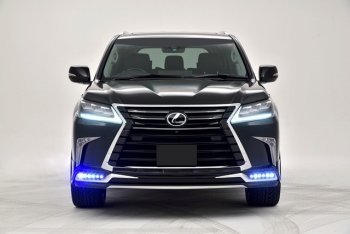 15 199 р. Дневные ходовые огни в накладку бампера Автократ Автократ  Lexus LX570  J200 (2015-2022) 2-ой рестайлинг  с доставкой в г. Кемерово. Увеличить фотографию 2