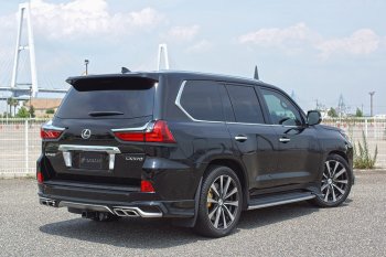 22 699 р. Накладка заднего бампера Автократ (без глушителя)  Lexus LX450d  J200 - LX570  J200 (Неокрашенная)  с доставкой в г. Кемерово. Увеличить фотографию 5