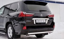 16 899 р. Защита заднего бампера (Ø63 мм, нержавейка, NOT F-SPORT/HERITAGE) SLITKOFF  Lexus LX450d  J200 - LX570  J200  с доставкой в г. Кемерово. Увеличить фотографию 4