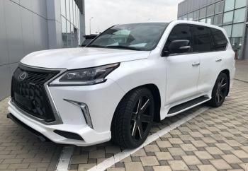 45 999 р. Юбка переднего бампера HEMMES  Lexus LX450d  J200 - LX570  J200 (Неокрашенная)  с доставкой в г. Кемерово. Увеличить фотографию 3