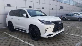 45 999 р. Юбка переднего бампера HEMMES  Lexus LX450d  J200 - LX570  J200 (Неокрашенная)  с доставкой в г. Кемерово. Увеличить фотографию 5