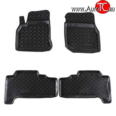 3 599 р. Комплект ковриков в салон Aileron 4 шт. (полиуретан)  Lexus LX470  J100 (1998-2002), Toyota Land Cruiser  100 (1998-2007)  с доставкой в г. Кемерово