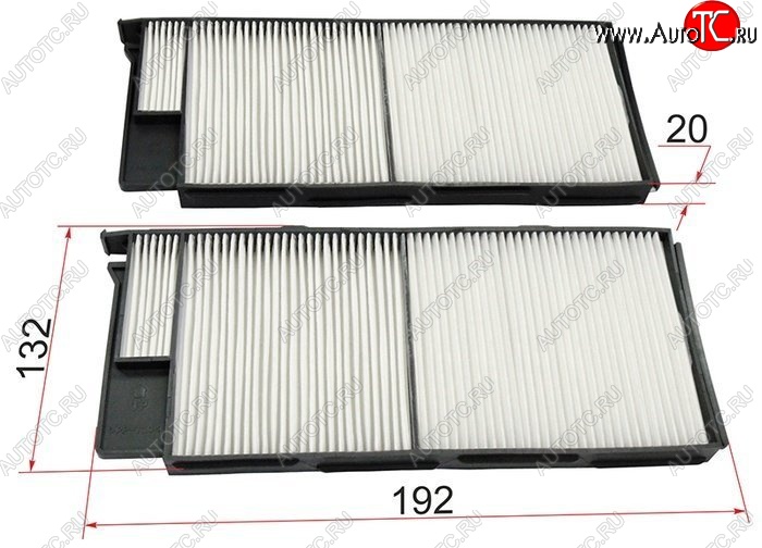 271 р. Фильтр салона SAT (комплект)  Lexus LX470  J100 (1998-2002), Toyota Land Cruiser  100 (1998-2007)  с доставкой в г. Кемерово