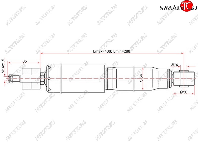 2 699 р. Амортизатор передний LH=RH SAT Toyota Land Cruiser 100 дорестайлинг (1998-2002)  с доставкой в г. Кемерово