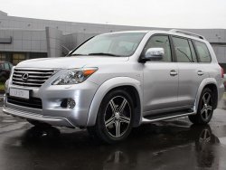 17 499 р. Накладки на колёсные арки GOLDMAN DAMD Lexus LX570 J200 дорестайлинг (2007-2012) (Неокрашенные)  с доставкой в г. Кемерово. Увеличить фотографию 2