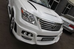 26 249 р. Пластиковый капот PHANTOM Lexus LX570 J200 дорестайлинг (2007-2012) (Неокрашенный)  с доставкой в г. Кемерово. Увеличить фотографию 3