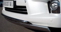 23 999 р. Защита переднего бампера (2 трубыØ42 и 75х42 мм, нержавейка) SLITKOFF Lexus LX570 J200 дорестайлинг (2007-2012)  с доставкой в г. Кемерово. Увеличить фотографию 3