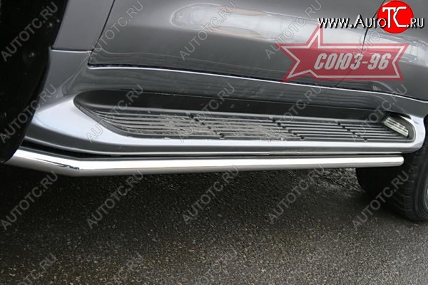 15 479 р. Защита штатных порогов Souz-96 (d42) Lexus LX570 J200 дорестайлинг (2007-2012)  с доставкой в г. Кемерово