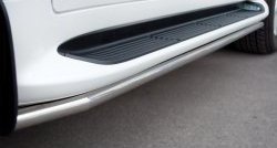 14 999 р. Защита порогов SLITKOFF из круглой трубы диаметром 42 мм (2012-н.в.) Lexus LX570 J200 дорестайлинг (2007-2012)  с доставкой в г. Кемерово. Увеличить фотографию 2
