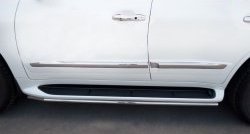 14 999 р. Защита порогов SLITKOFF из круглой трубы диаметром 42 мм (2012-н.в.) Lexus LX570 J200 дорестайлинг (2007-2012)  с доставкой в г. Кемерово. Увеличить фотографию 4