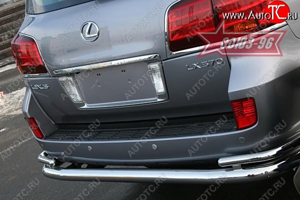 25 667 р. Защита заднего бампера d76х42 двойная Sport Package Souz-96 Lexus LX570 J200 дорестайлинг (2007-2012)  с доставкой в г. Кемерово