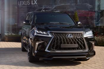 64 499 р. Решетка радиатора HEMMES  Lexus LX570  J200 (2007-2022) дорестайлинг, 1-ый рестайлинг, 2-ой рестайлинг (цвет: черный матовый)  с доставкой в г. Кемерово. Увеличить фотографию 4