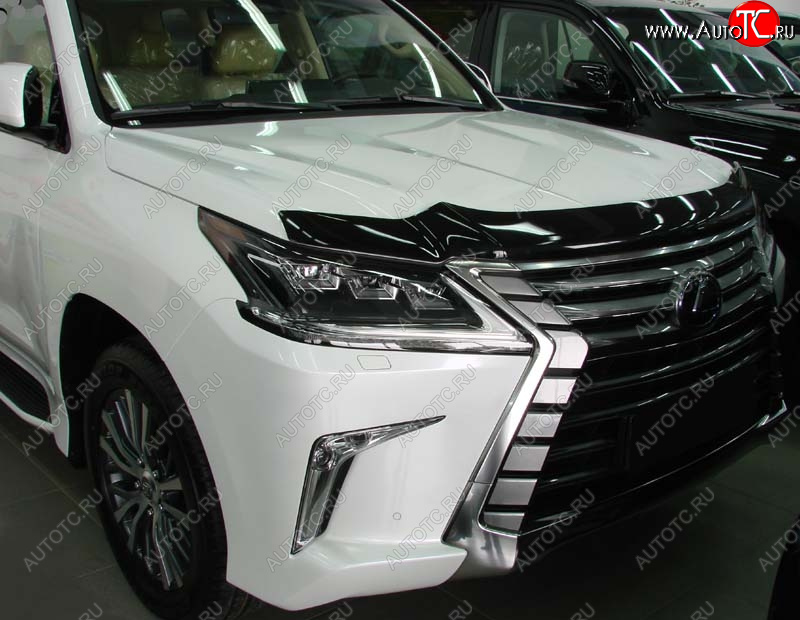 3 689 р. Дефлектор капота SIM  Lexus LX570  J200 (2015-2022) 2-ой рестайлинг  с доставкой в г. Кемерово