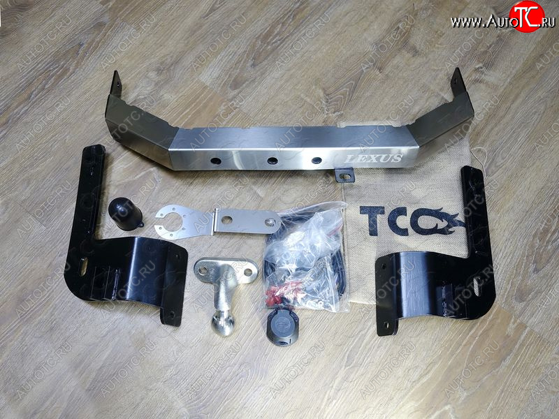 17 649 р. Фаркоп (тягово-сцепное устройство) TCC (Superior, надпись Lexus)  Lexus LX570  J200 (2015-2022) 2-ой рестайлинг (Оцинкованный, шар F )  с доставкой в г. Кемерово