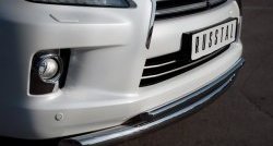 20 999 р. Защита переднего бампера (2 трубыØ76 и 42 мм, нержавейка) SLITKOFF  Lexus LX570  J200 (2012-2015) 1-ый рестайлинг  с доставкой в г. Кемерово. Увеличить фотографию 2