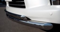20 999 р. Защита переднего бампера (2 трубыØ76 и 42 мм, нержавейка) SLITKOFF  Lexus LX570  J200 (2012-2015) 1-ый рестайлинг  с доставкой в г. Кемерово. Увеличить фотографию 3