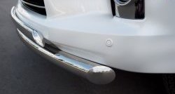 15 999 р. Защита переднего бампера (2 трубыØ76 и 75х42 мм, нержавейка) Russtal Lexus LX570 J200 1-ый рестайлинг (2012-2015)  с доставкой в г. Кемерово. Увеличить фотографию 3