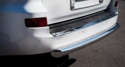 16 749 р. Одинарная защита заднего бампера из трубы диаметром 76 мм SLITKOFF  Lexus LX570  J200 (2012-2015) 1-ый рестайлинг  с доставкой в г. Кемерово. Увеличить фотографию 2