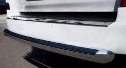 16 749 р. Одинарная защита заднего бампера из трубы диаметром 76 мм SLITKOFF  Lexus LX570  J200 (2012-2015) 1-ый рестайлинг  с доставкой в г. Кемерово. Увеличить фотографию 3