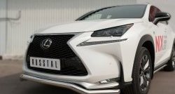 15 999 р. Защита переднего бампера (Ø63 мм волна, нержавейка, F-SPORT) SLITKOFF  Lexus NX200T  Z10 (2014-2017)  с доставкой в г. Кемерово. Увеличить фотографию 2