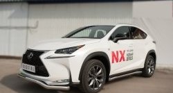 15 999 р. Защита переднего бампера (Ø63 мм волна, нержавейка, F-SPORT) SLITKOFF  Lexus NX200T  Z10 (2014-2017)  с доставкой в г. Кемерово. Увеличить фотографию 4