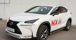 11 599 р. Защита переднего бампера (Ø75х42 мм, нержавейка, F-SPORT) Russtal Lexus NX200T Z10 (2014-2017)  с доставкой в г. Кемерово. Увеличить фотографию 4