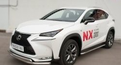 77 999 р. Широкая защита порогов F SPORT Russtal Lexus NX200T Z10 (2014-2017) (Текстура поверхности листа №1)  с доставкой в г. Кемерово. Увеличить фотографию 5