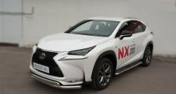 77 999 р. Широкая защита порогов F SPORT Russtal Lexus NX200T Z10 (2014-2017) (Текстура поверхности листа №1)  с доставкой в г. Кемерово. Увеличить фотографию 7
