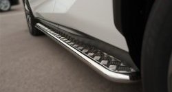 77 999 р. Широкая защита порогов F SPORT Russtal Lexus NX200T Z10 (2014-2017) (Текстура поверхности листа №1)  с доставкой в г. Кемерово. Увеличить фотографию 8