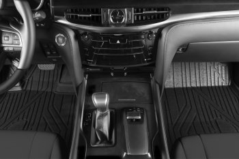 5 999 р. Коврик в салони премиум-класса Kvest (бежевый/серый)  Lexus NX200T  Z10 (2014-2017)  с доставкой в г. Кемерово. Увеличить фотографию 7