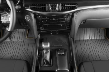 5 999 р. Коврик в салони премиум-класса Kvest (серый/бежевый)  Lexus NX200T  Z10 (2014-2017)  с доставкой в г. Кемерово. Увеличить фотографию 2