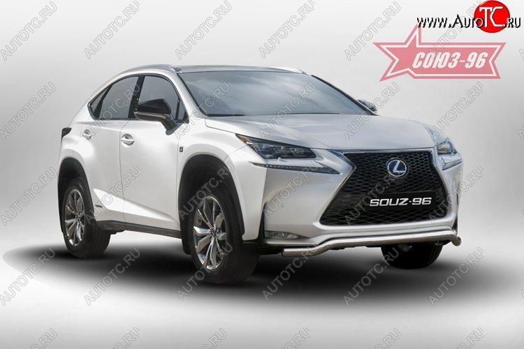 18 764 р. Защита переднего бампера одинарная Sport Souz-96 Premium (d60) Lexus NX200 Z10 дорестайлинг (2014-2017)  с доставкой в г. Кемерово
