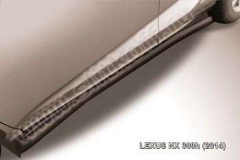 Защита порогов из труб d57 Slitkoff Lexus NX300h  Z10 (2014-2017) дорестайлинг