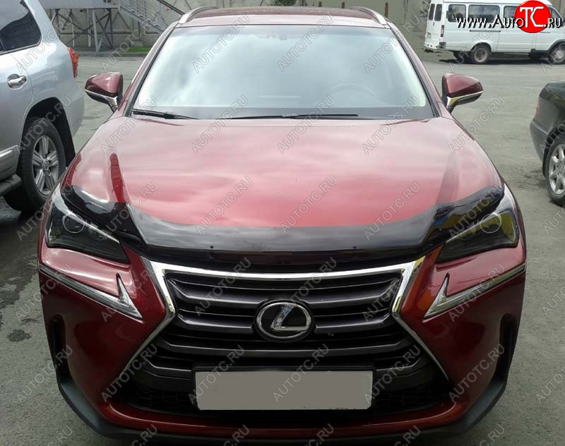 3 689 р. Дефлектор капота SIM Lexus NX200 Z10 рестайлинг (2017-2021)  с доставкой в г. Кемерово