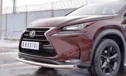 15 999 р. Защита переднего бампера (Ø63 мм, нержавейка) SLITKOFF  Lexus NX200  Z10 (2014-2017) дорестайлинг  с доставкой в г. Кемерово. Увеличить фотографию 4