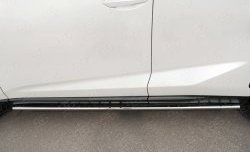 16 649 р. Защита порогов из овальной трубы диаметром 75x42 мм с проступью Russtal Lexus NX200 Z10 дорестайлинг (2014-2017)  с доставкой в г. Кемерово. Увеличить фотографию 4