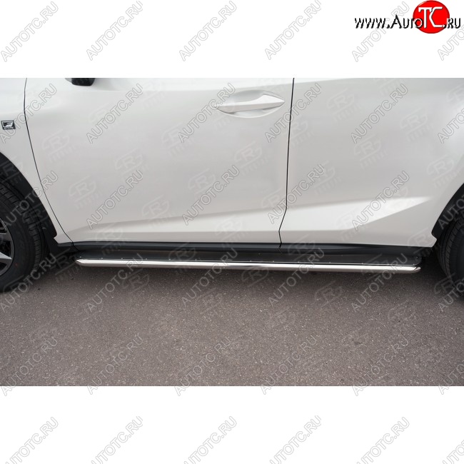 35 549 р. Широкая защита порогов с трубой диаметром 42 мм SLITKOFF v3  Lexus NX200  Z10 (2014-2017) дорестайлинг  с доставкой в г. Кемерово