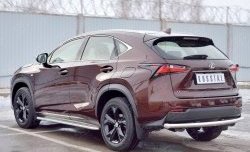 16 249 р. Защита заднего бампера (Ø63 мм, нержавейка) SLITKOFF Lexus NX200 Z10 дорестайлинг (2014-2017)  с доставкой в г. Кемерово. Увеличить фотографию 2