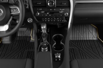 10 529 р. Коврик в салони премиум-класса Kvest Lexus RX 200T AL20 дорестайлинг (2015-2017)  с доставкой в г. Кемерово. Увеличить фотографию 2