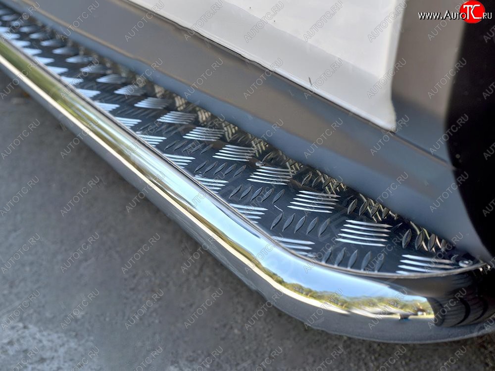 22 999 р. Широкая защита порогов с трубой диаметром 42 мм SLITKOFF v2  Lexus RX  200T (2015-2017) AL20 дорестайлинг  с доставкой в г. Кемерово