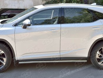 19 999 р. Защита порогов SLITKOFF из круглой трубы диаметром 42 мм v3 Lexus RX 200T AL20 дорестайлинг (2015-2017)  с доставкой в г. Кемерово. Увеличить фотографию 3