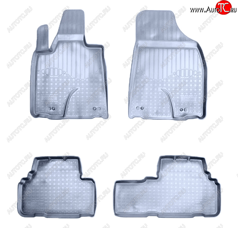 3 399 р. Коврики салона Norplast Unidec  Lexus RX270  AL10 (2010-2012) дорестайлинг (Цвет: серый)  с доставкой в г. Кемерово
