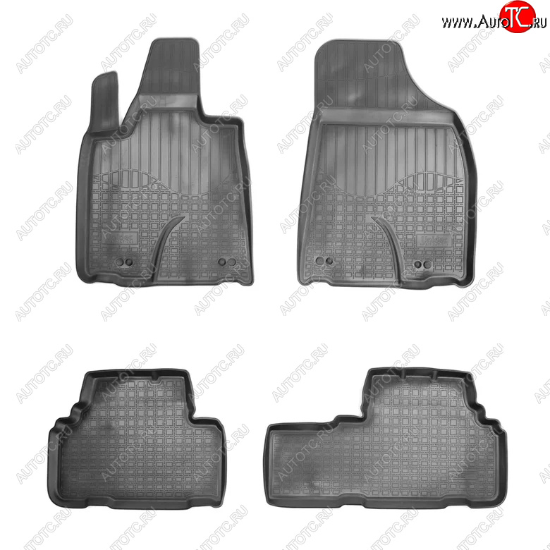 2 799 р. Комплект ковриков в салон Norplast Unidec Lexus RX270 AL10 дорестайлинг (2010-2012) (Цвет: черный)  с доставкой в г. Кемерово