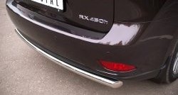 15 349 р. Одинарная защита заднего бампера из трубы диаметром 63 мм SLITKOFF  Lexus RX270  AL10 - RX450H  AL10  с доставкой в г. Кемерово. Увеличить фотографию 3