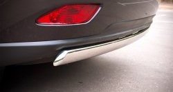 11 599 р. Защита заднего бампера (Ø75x42 мм, нержавейка) Russtal Lexus RX350 AL10 дорестайлинг (2008-2012)  с доставкой в г. Кемерово. Увеличить фотографию 2