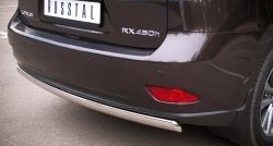 11 599 р. Защита заднего бампера (Ø75x42 мм, нержавейка) Russtal Lexus RX350 AL10 дорестайлинг (2008-2012)  с доставкой в г. Кемерово. Увеличить фотографию 3