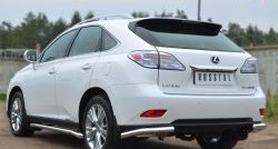 14 649 р. Защита заднего бампера (Ø63 мм, нержавейка) SLITKOFF  Lexus RX270  AL10 - RX450H  AL10  с доставкой в г. Кемерово. Увеличить фотографию 2