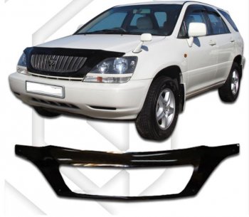 2 599 р. Дефлектор капота (exclusive) CA-Plastiс  Lexus RX300  XU10 (1995-2001) дорестайлинг (серия Classic черный, Без надписи)  с доставкой в г. Кемерово. Увеличить фотографию 1