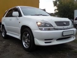 7 299 р. Накладка на передний бампер HARRIER RX Lexus RX300 XU10 дорестайлинг (1995-2001) (Неокрашенная)  с доставкой в г. Кемерово. Увеличить фотографию 2